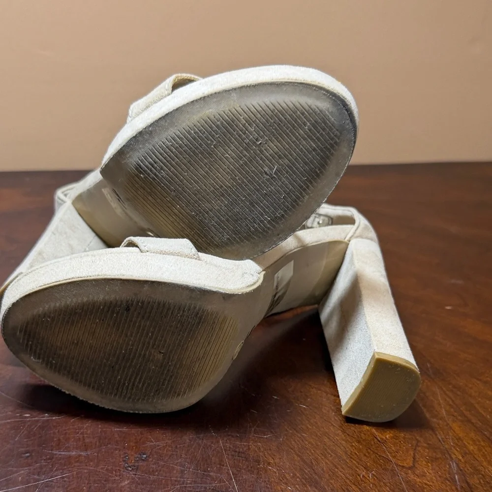 Fashion Nova Beige Block‎ Heels